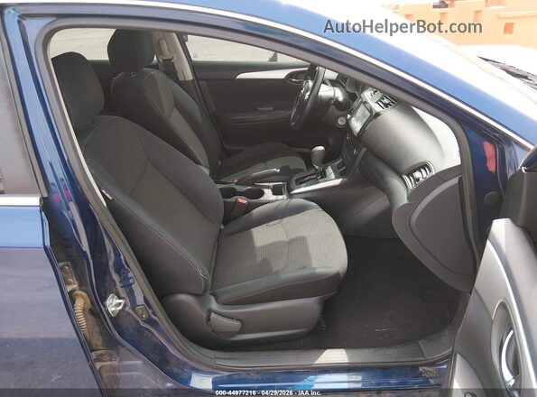 3N1AB7AP4KY314622 2019 NISSAN SENTRA Blue Front interior view