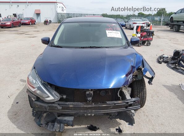 3N1AB7AP4KY314622 2019 NISSAN SENTRA Blue Rear interior view