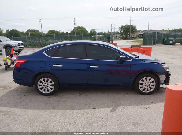 3N1AB7AP4KY314622 2019 NISSAN SENTRA Blue 360 interior view