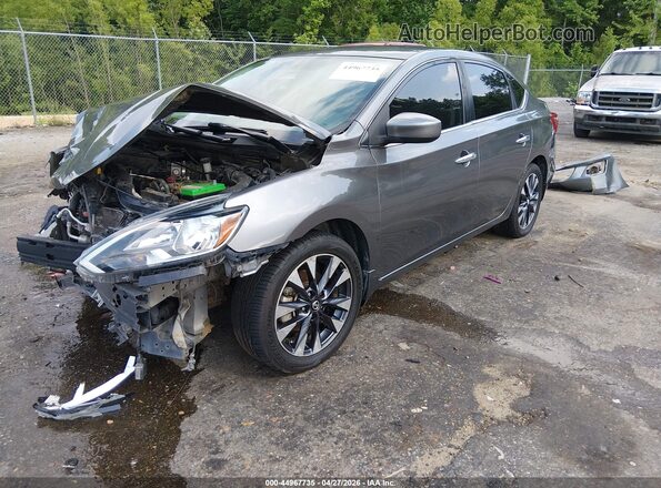 3N1AB7AP4KY381012 2019 NISSAN SENTRA Black Front left
