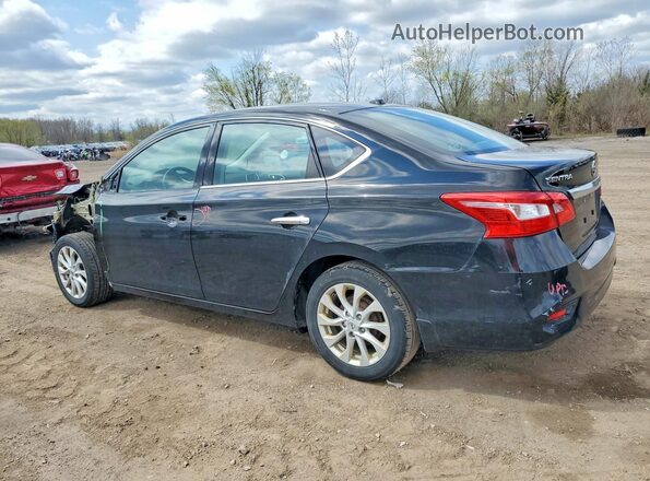 3N1AB7AP5KL614568 2019 NISSAN SENTRA Black Հետևի ձախ