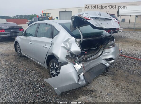 3N1AB7AP5KY257427 2019 NISSAN SENTRA Silver Front view