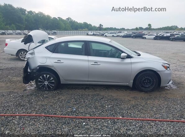 3N1AB7AP5KY257427 2019 NISSAN SENTRA Silver Rear interior view