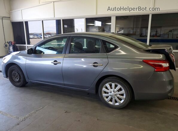3N1AB7AP6GL646002 2016 NISSAN SENTRA Gray Trasero izquierdo