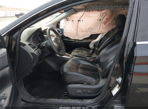 3N1AB7AP7HY259687 2017 NISSAN SENTRA Black Widok wnętrza z przodu