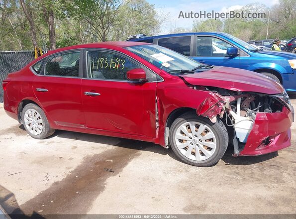 3N1AB7AP7HY380770 2017 NISSAN SENTRA Red Vista interior de 360 grados