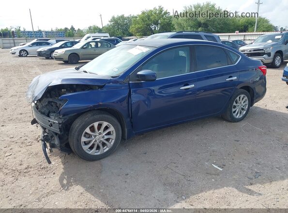 3N1AB7AP7JL620998 2018 NISSAN SENTRA Blue Vista tres cuartos delantera izquierda