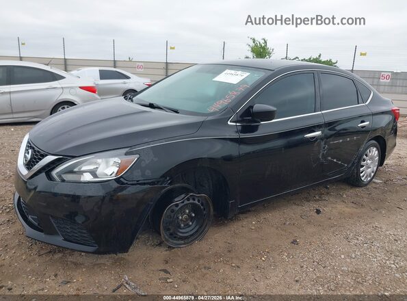 3N1AB7AP7JY304276 2018 NISSAN SENTRA Black წინა მარცხენა ხედი სამი მეოთხედიდან
