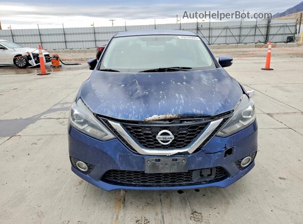 3N1AB7AP7KY310922 2019 NISSAN SENTRA Blue წინა ხედი