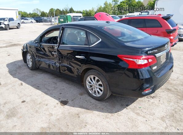 3N1AB7AP7KY444409 2019 NISSAN SENTRA Black უკანა მარცხენა