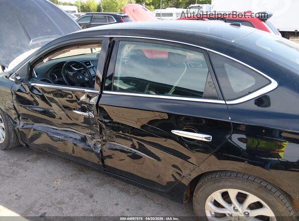3N1AB7AP7KY444409 2019 NISSAN SENTRA Black წინა ხედი