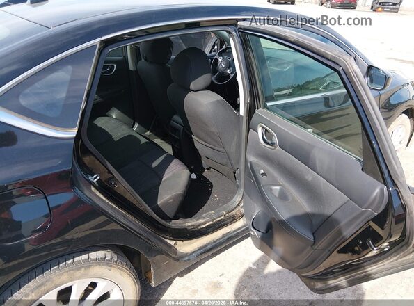 3N1AB7AP7KY444409 2019 NISSAN SENTRA Black VIN კოდის სტიკერის ხედი