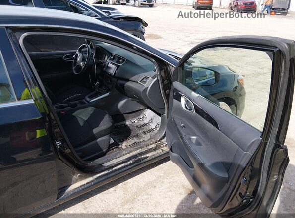 3N1AB7AP7KY444409 2019 NISSAN SENTRA Black წინა სალონის ხედი