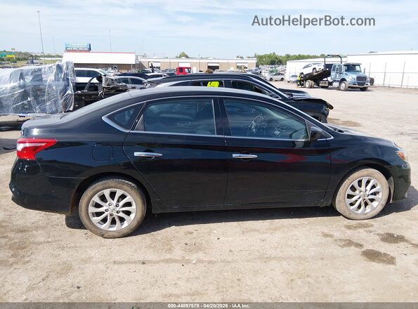 3N1AB7AP7KY444409 2019 NISSAN SENTRA Black უკანა სალონის ხედი