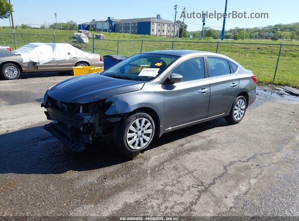 3N1AB7AP8HL674322 2017 NISSAN SENTRA Gray Առջևի ձախ երեք քառորդ տեսարան