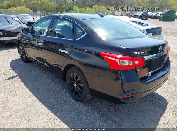3N1AB7AP8JL649071 2018 NISSAN SENTRA Черный Задняя левая четверть