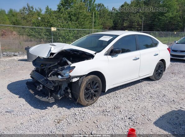 3N1AB7AP8JY262135 2018 NISSAN SENTRA White Przód lewy