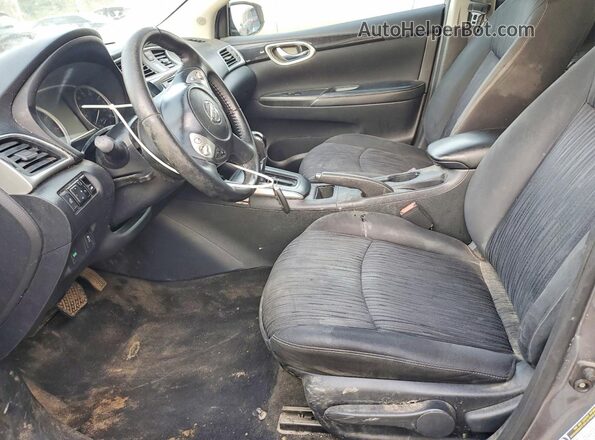 3N1AB7AP8KL607310 2019 NISSAN SENTRA Gray Front interior view