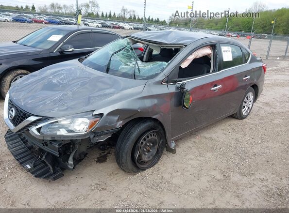 3N1AB7AP8KY261410 2019 NISSAN SENTRA Gray Передня ліва чверть