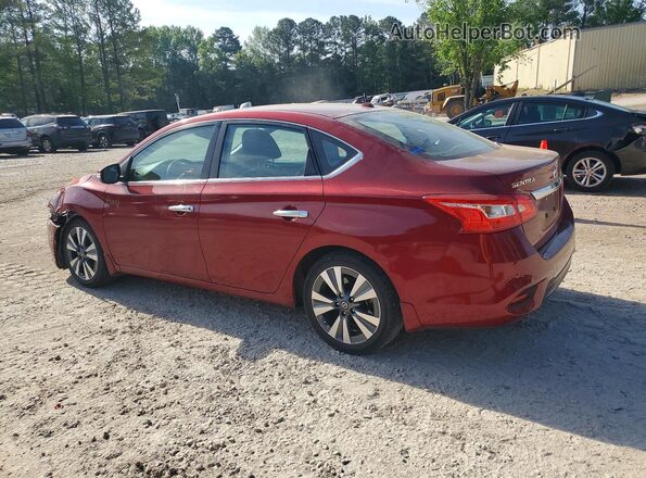 3N1AB7AP8KY295220 2019 NISSAN SENTRA Красный Задняя левая четверть