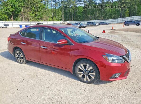 3N1AB7AP8KY295220 2019 NISSAN SENTRA Красный Передняя правая четверть