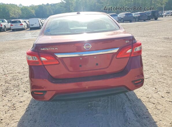 3N1AB7AP8KY295220 2019 NISSAN SENTRA Красный Вид сзади