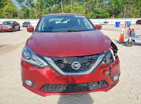 3N1AB7AP8KY295220 2019 NISSAN SENTRA Красный Вид спереди
