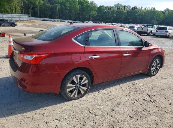 3N1AB7AP8KY295220 2019 NISSAN SENTRA Красный Задняя правая четверть