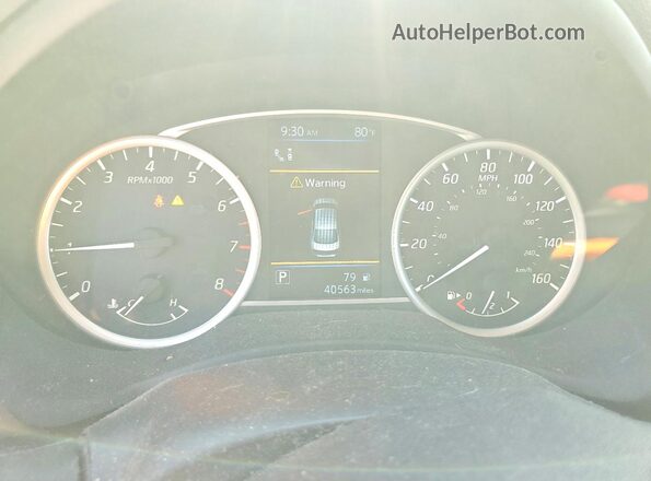 3N1AB7AP8KY295220 2019 NISSAN SENTRA Красный Вид щитка приборов
