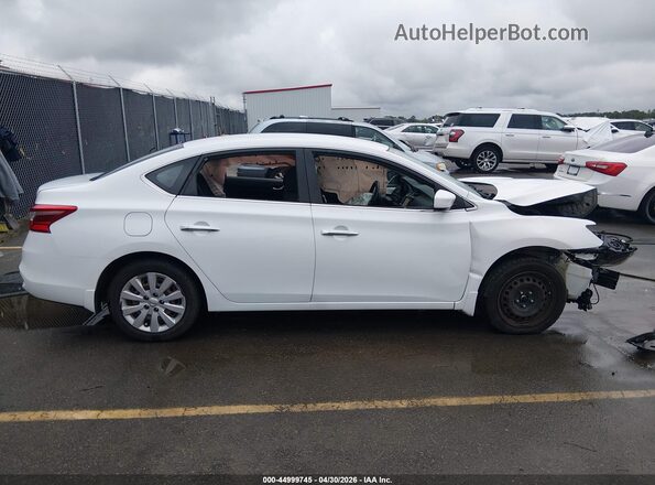 3N1AB7AP9KY411489 2019 NISSAN SENTRA White უკანა სალონის ხედი