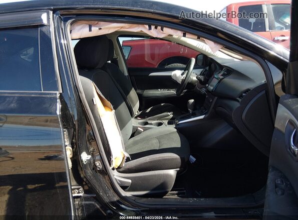 3N1AB7APXKY216016 2019 NISSAN SENTRA Black წინა სალონის ხედი