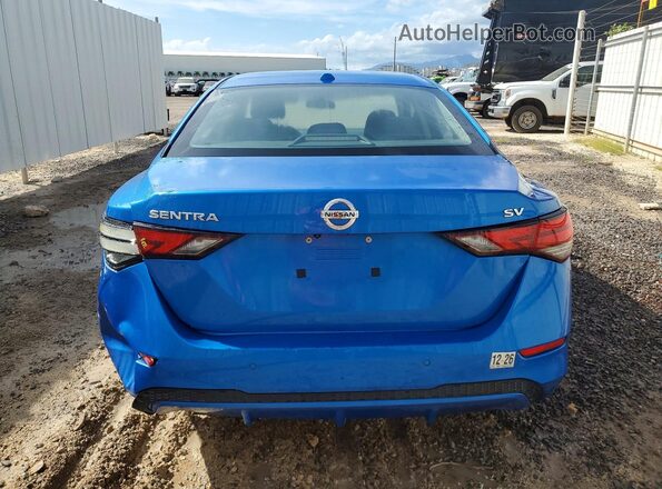 3N1AB8CV1MY312329 2021 NISSAN SENTRA Синий Вид сзади