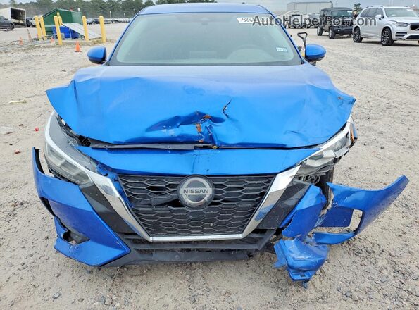3N1AB8CV2MY216693 2021 NISSAN SENTRA Blue წინა ხედი