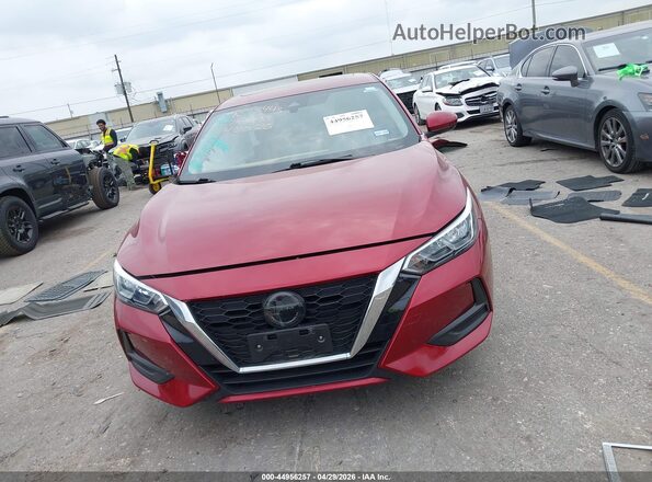 3N1AB8CV2PY245194 2023 NISSAN SENTRA Red Widok wnętrza z tyłu