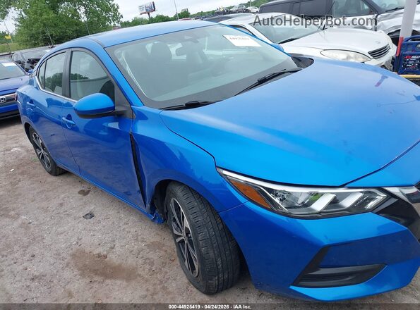 3N1AB8CV3MY203404 2021 NISSAN SENTRA Blue Rear interior view