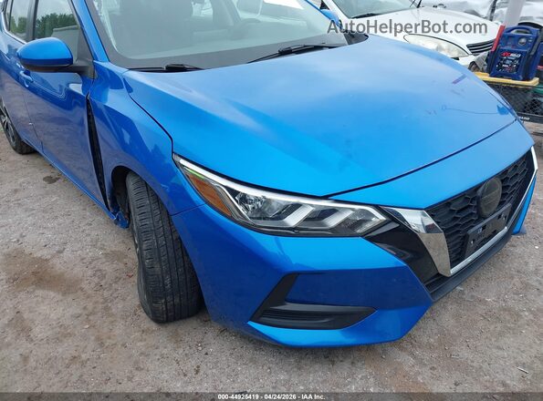 3N1AB8CV3MY203404 2021 NISSAN SENTRA Blue Front view