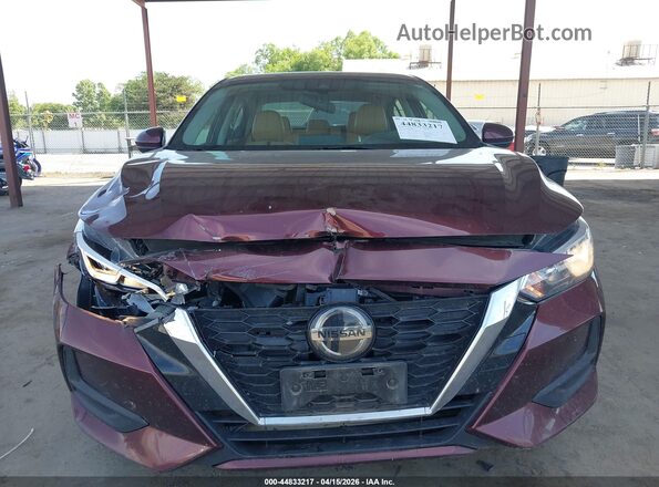 3N1AB8CV3MY244938 2021 NISSAN SENTRA Burgundy Դիմացի տեսք