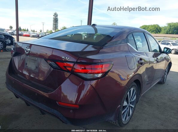 3N1AB8CV3MY244938 2021 NISSAN SENTRA Burgundy Հետևի աջ