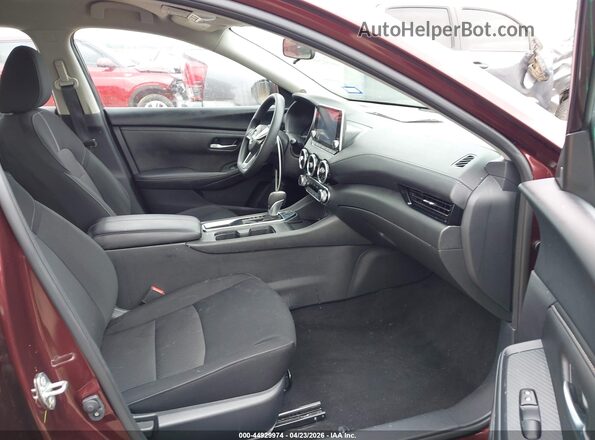 3N1AB8CV5SY288775 2025 NISSAN SENTRA Maroon Вид салону спереду