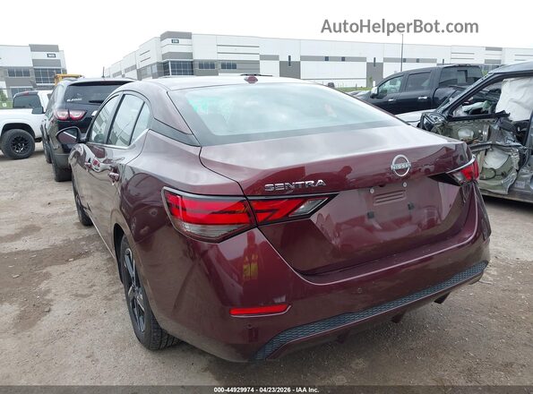 3N1AB8CV5SY288775 2025 NISSAN SENTRA Maroon Задня ліва чверть
