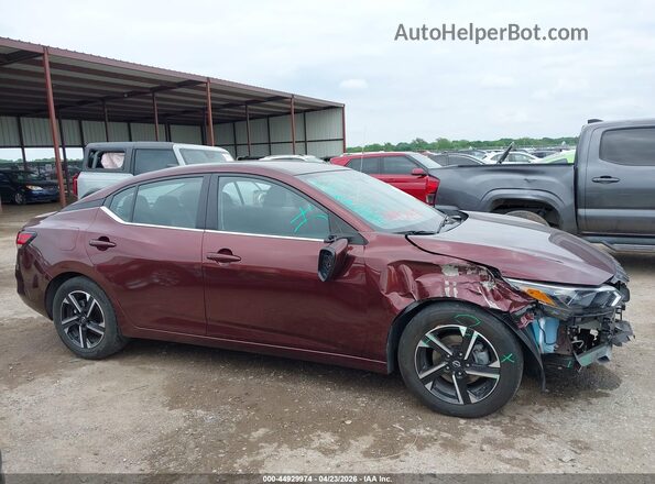 3N1AB8CV5SY288775 2025 NISSAN SENTRA Maroon Панорамний вид салону 360°