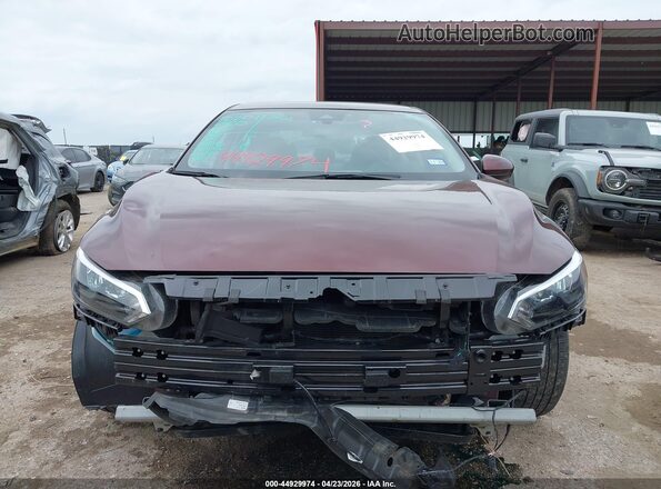 3N1AB8CV5SY288775 2025 NISSAN SENTRA Maroon Вид задньої частини салону
