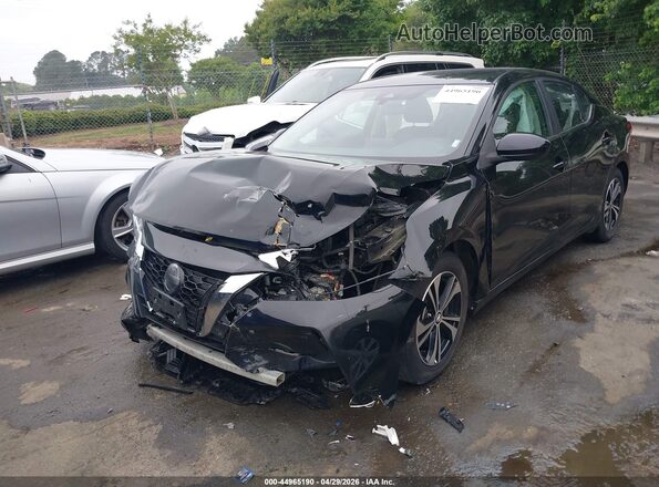 3N1AB8CV7PY252836 2023 NISSAN SENTRA Черный Передняя левая четверть