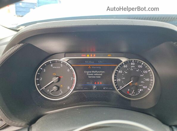 3N1AB8CV8MY235975 2021 NISSAN SENTRA Blue Սարքավորումների վահանակի տեսք