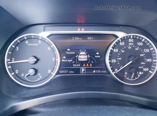 3N1AB8CV8MY309444 2021 NISSAN SENTRA Белый Вид щитка приборов
