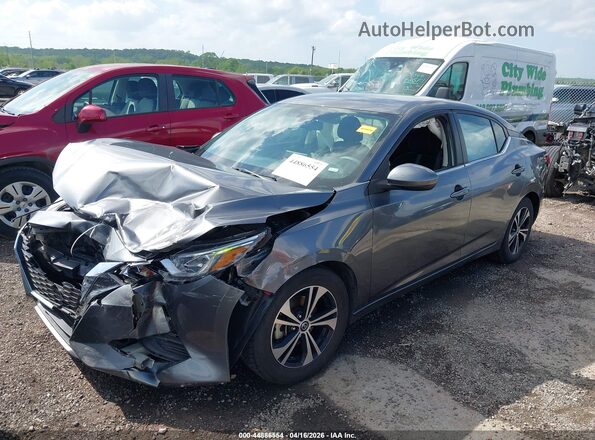 3N1AB8CVXMY269772 2021 NISSAN SENTRA Gray Front left