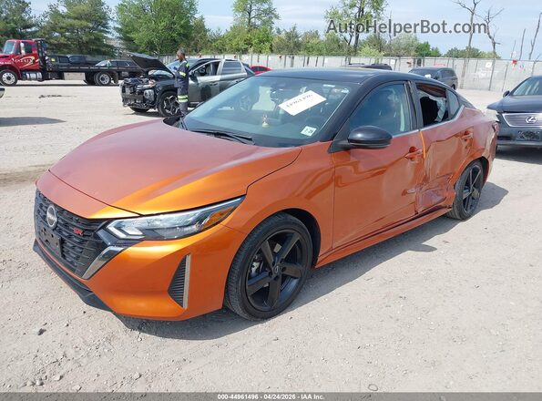 3N1AB8DV2RY309901 2024 NISSAN SENTRA Оранжевый Передняя левая четверть