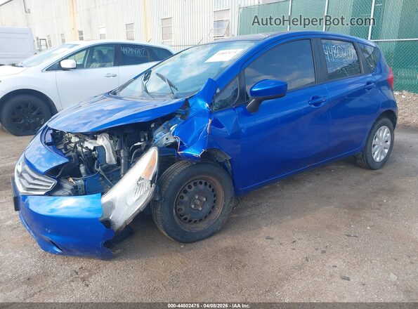 3N1CE2CPXGL354904 2016 NISSAN VERSA NOTE Blue Առջևի ձախ երեք քառորդ տեսարան