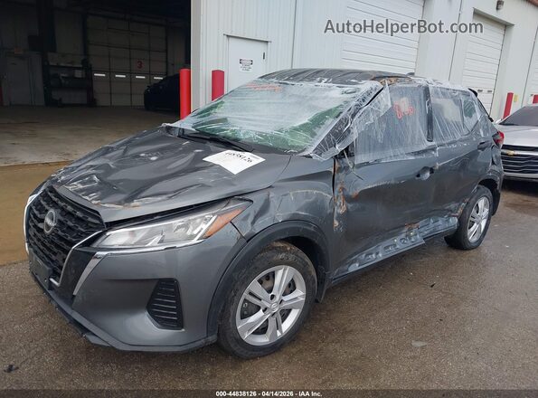 3N1CP5BV4PL532365 2023 NISSAN KICKS Серый Передняя левая четверть