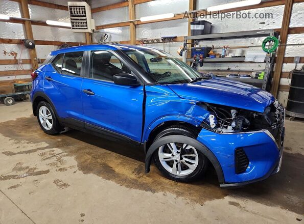 3N1CP5BV5ML545332 2021 NISSAN KICKS Blue Առջևի աջ